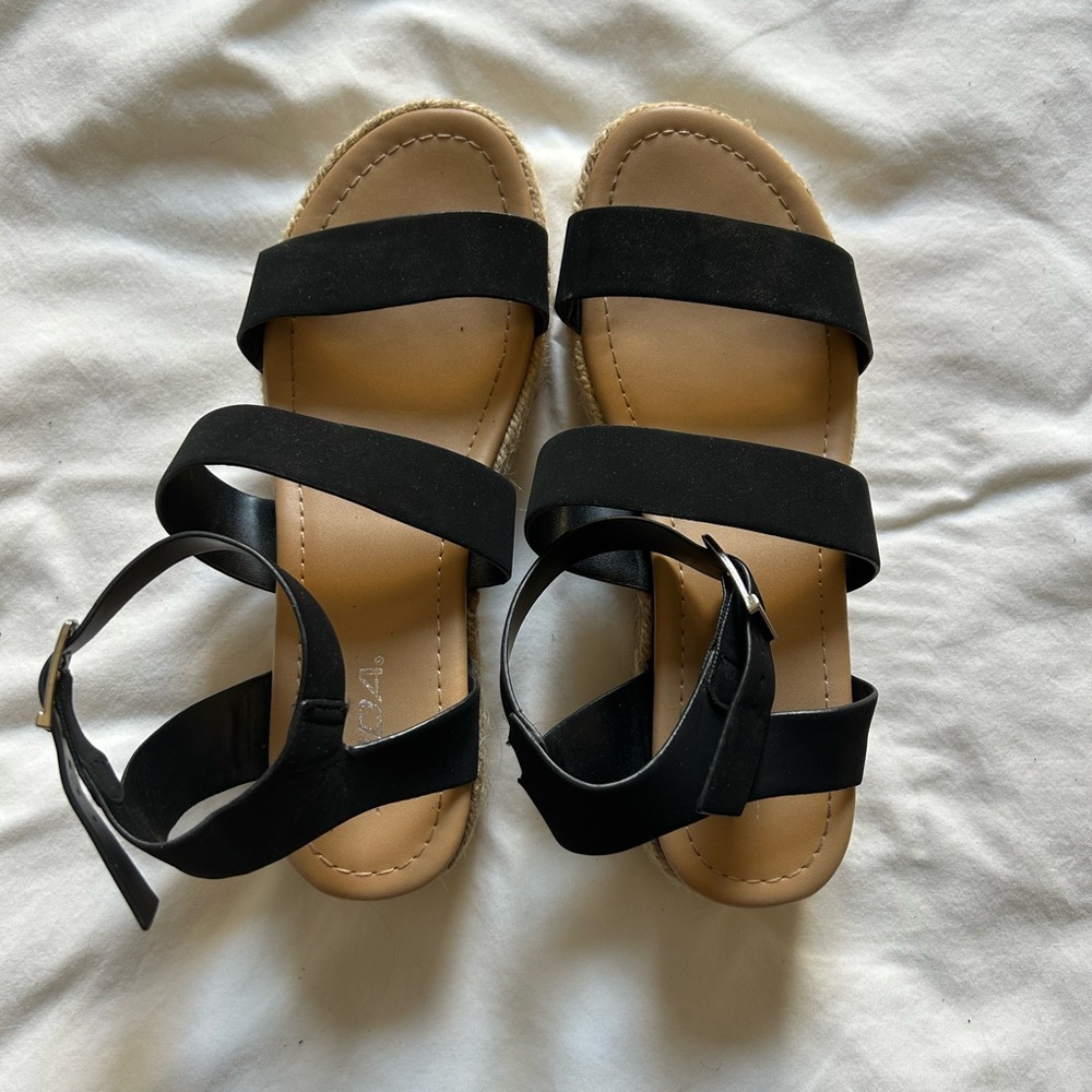 Amazon Black Strappy Sandals